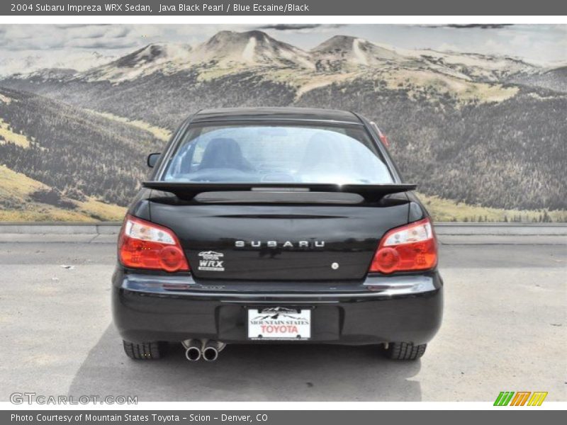Java Black Pearl / Blue Ecsaine/Black 2004 Subaru Impreza WRX Sedan