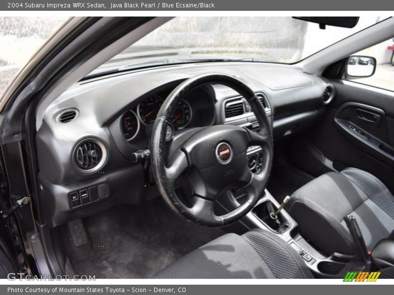 Java Black Pearl / Blue Ecsaine/Black 2004 Subaru Impreza WRX Sedan