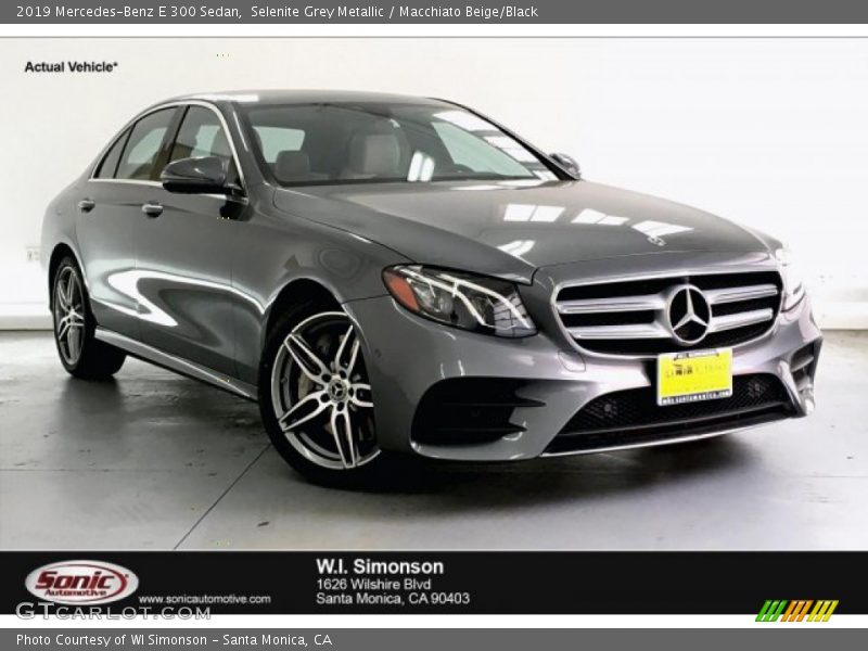 Selenite Grey Metallic / Macchiato Beige/Black 2019 Mercedes-Benz E 300 Sedan