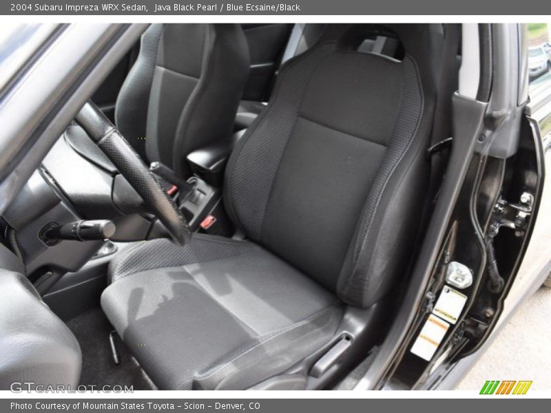 Java Black Pearl / Blue Ecsaine/Black 2004 Subaru Impreza WRX Sedan
