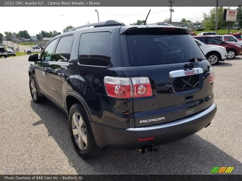 Carbon Black Metallic / Ebony 2012 GMC Acadia SLT