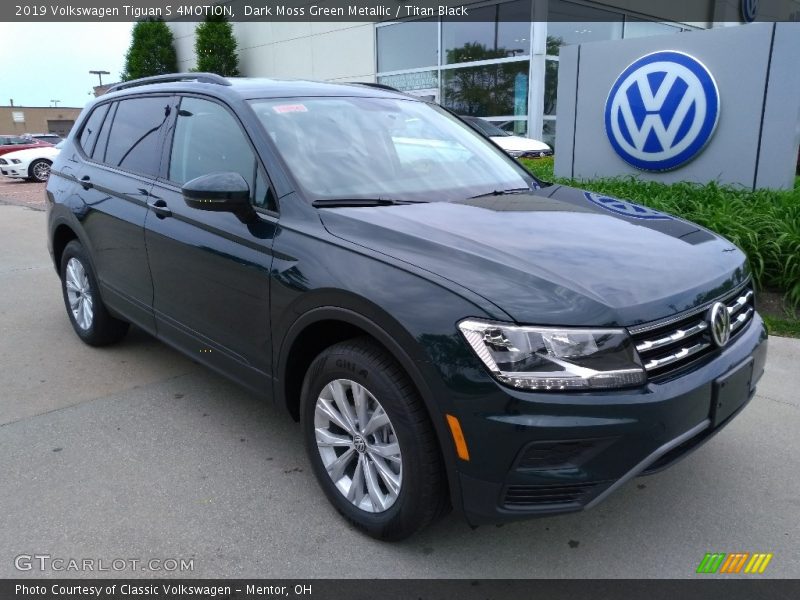 Dark Moss Green Metallic / Titan Black 2019 Volkswagen Tiguan S 4MOTION