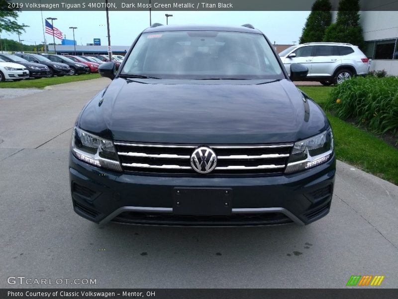 Dark Moss Green Metallic / Titan Black 2019 Volkswagen Tiguan S 4MOTION