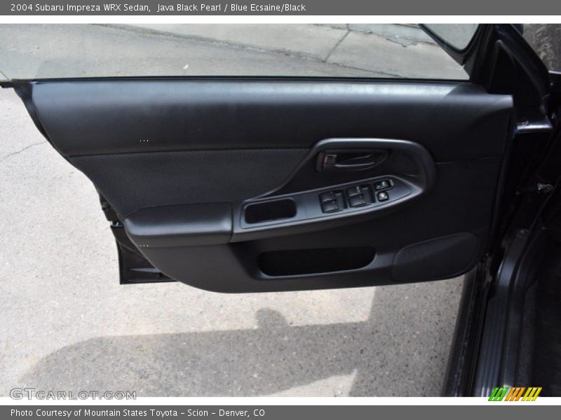 Java Black Pearl / Blue Ecsaine/Black 2004 Subaru Impreza WRX Sedan