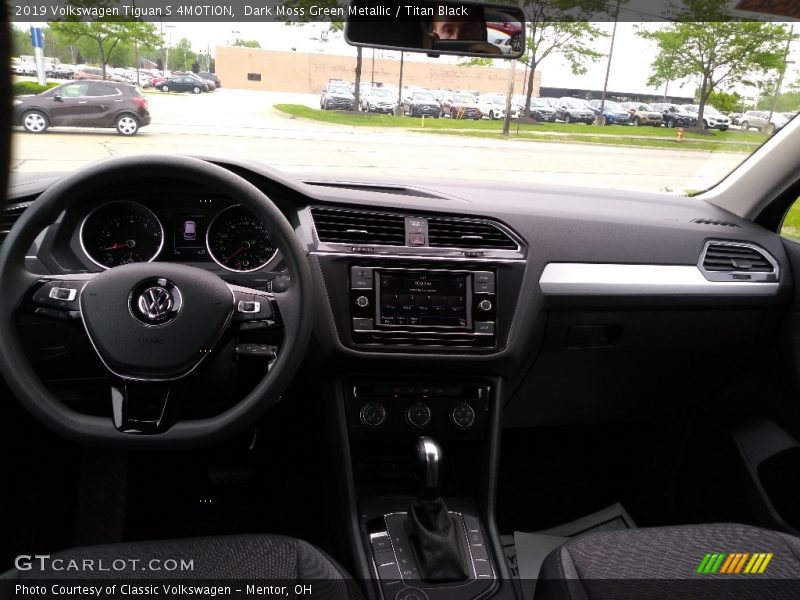 Dark Moss Green Metallic / Titan Black 2019 Volkswagen Tiguan S 4MOTION