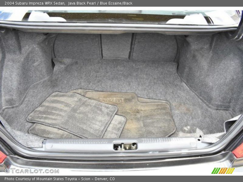 Java Black Pearl / Blue Ecsaine/Black 2004 Subaru Impreza WRX Sedan
