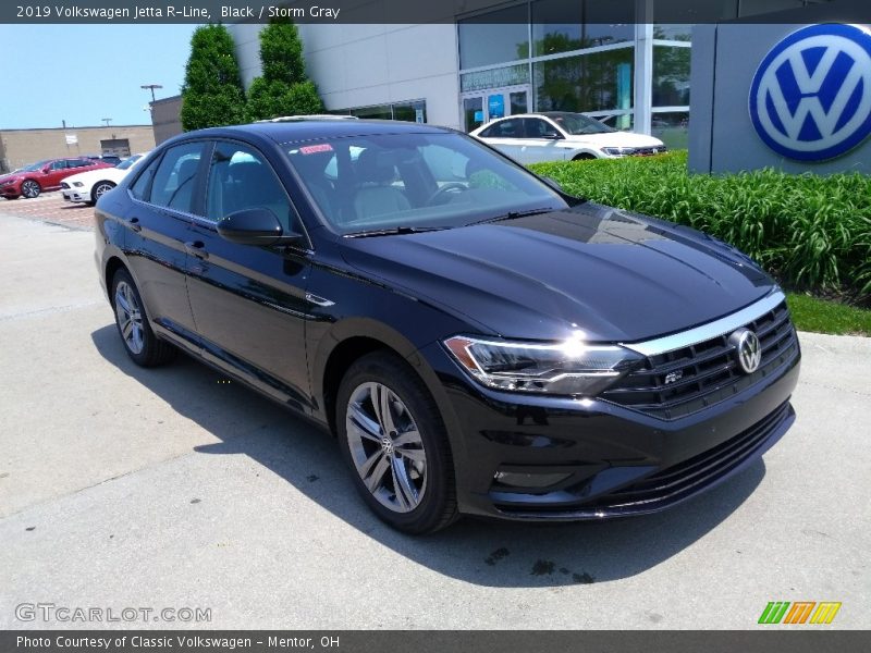 Black / Storm Gray 2019 Volkswagen Jetta R-Line