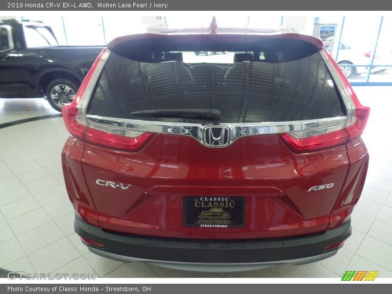 Molten Lava Pearl / Ivory 2019 Honda CR-V EX-L AWD