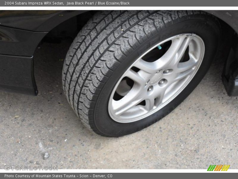 Java Black Pearl / Blue Ecsaine/Black 2004 Subaru Impreza WRX Sedan