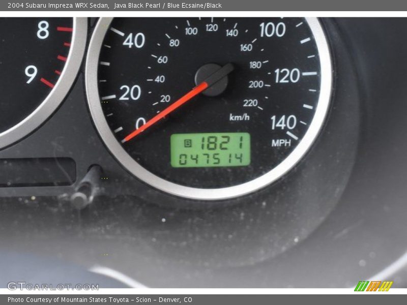 Java Black Pearl / Blue Ecsaine/Black 2004 Subaru Impreza WRX Sedan
