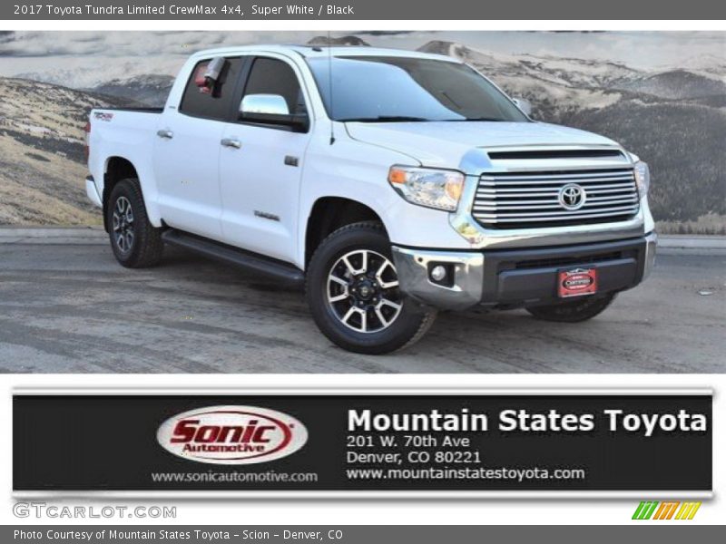 Super White / Black 2017 Toyota Tundra Limited CrewMax 4x4