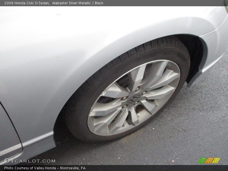 Alabaster Silver Metallic / Black 2009 Honda Civic Si Sedan