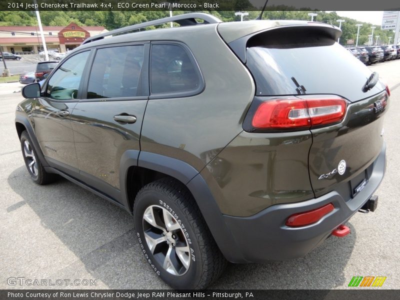 ECO Green Pearl / Morocco - Black 2014 Jeep Cherokee Trailhawk 4x4