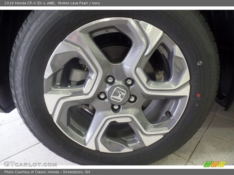 Molten Lava Pearl / Ivory 2019 Honda CR-V EX-L AWD
