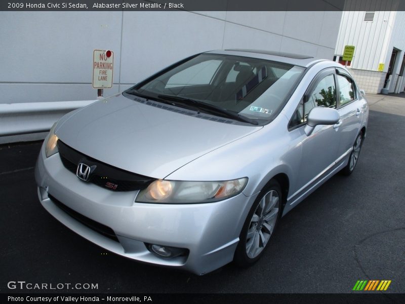 Alabaster Silver Metallic / Black 2009 Honda Civic Si Sedan