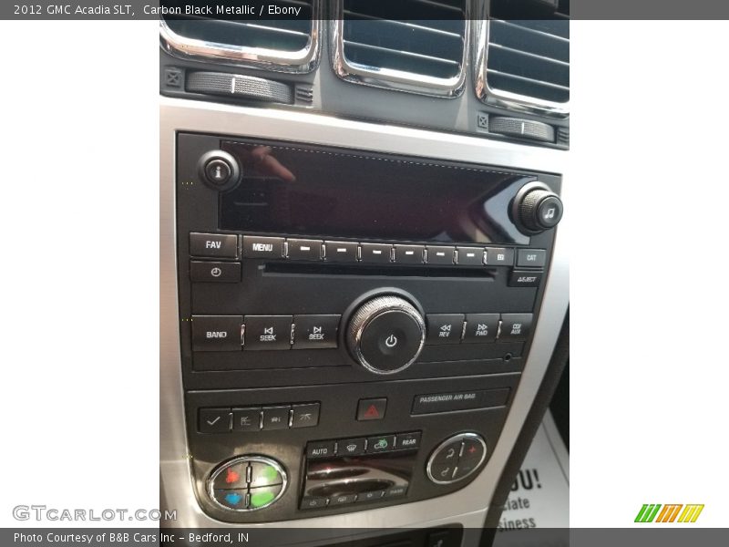 Carbon Black Metallic / Ebony 2012 GMC Acadia SLT