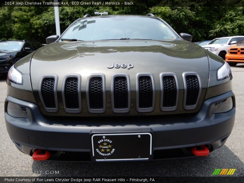 ECO Green Pearl / Morocco - Black 2014 Jeep Cherokee Trailhawk 4x4