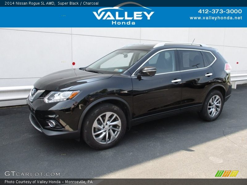Super Black / Charcoal 2014 Nissan Rogue SL AWD