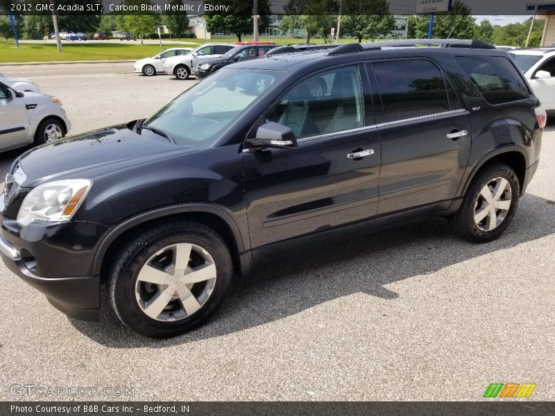 Carbon Black Metallic / Ebony 2012 GMC Acadia SLT