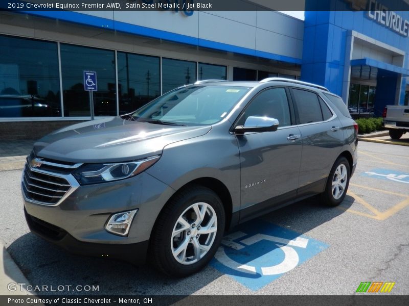 Satin Steel Metallic / Jet Black 2019 Chevrolet Equinox Premier AWD