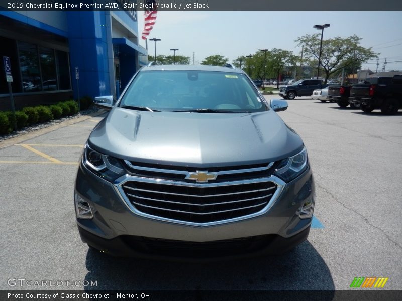 Satin Steel Metallic / Jet Black 2019 Chevrolet Equinox Premier AWD