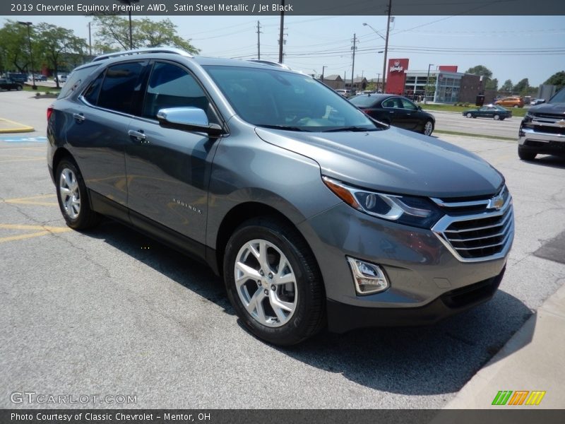Satin Steel Metallic / Jet Black 2019 Chevrolet Equinox Premier AWD