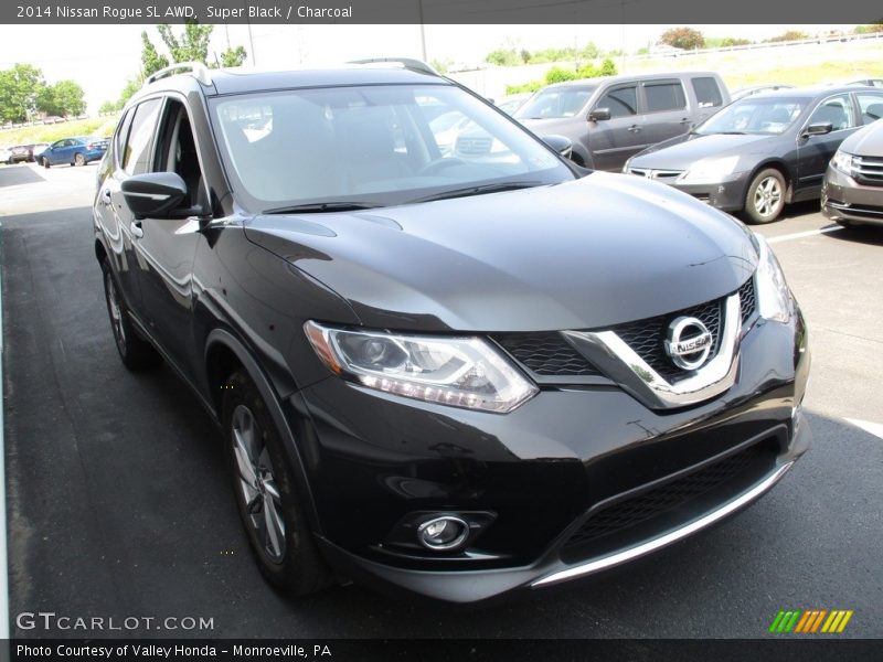 Super Black / Charcoal 2014 Nissan Rogue SL AWD