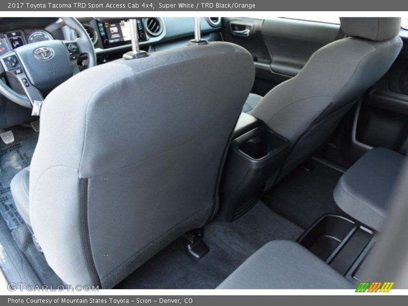 Super White / TRD Black/Orange 2017 Toyota Tacoma TRD Sport Access Cab 4x4