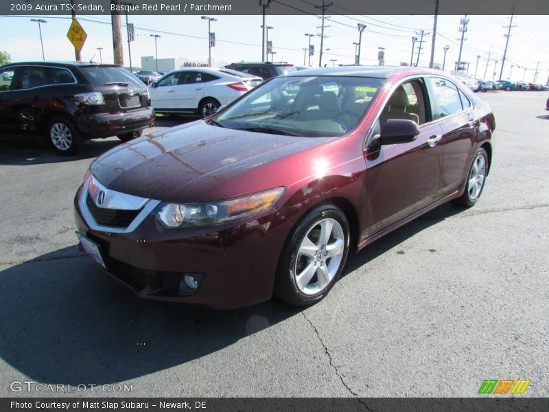 Basque Red Pearl / Parchment 2009 Acura TSX Sedan