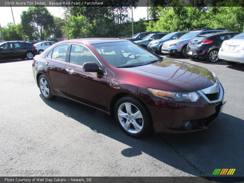 Basque Red Pearl / Parchment 2009 Acura TSX Sedan