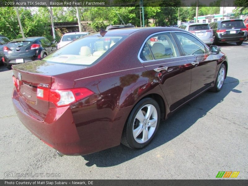 Basque Red Pearl / Parchment 2009 Acura TSX Sedan