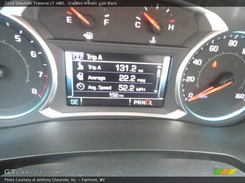 Graphite Metallic / Jet Black 2019 Chevrolet Traverse LT AWD