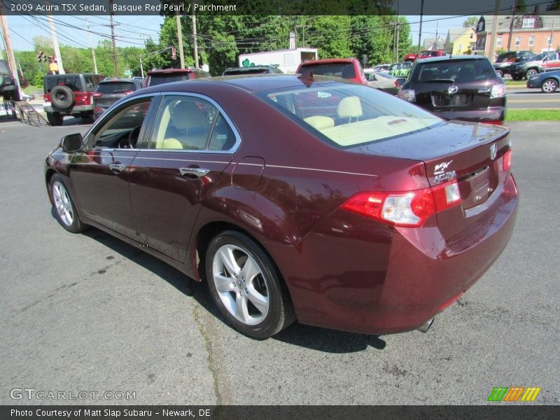 Basque Red Pearl / Parchment 2009 Acura TSX Sedan