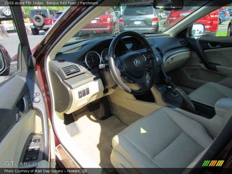 Basque Red Pearl / Parchment 2009 Acura TSX Sedan