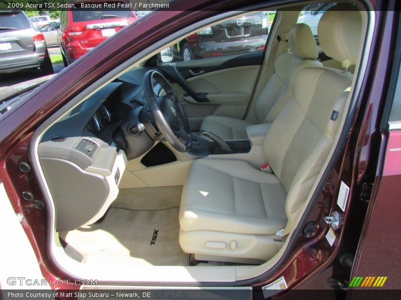 Basque Red Pearl / Parchment 2009 Acura TSX Sedan