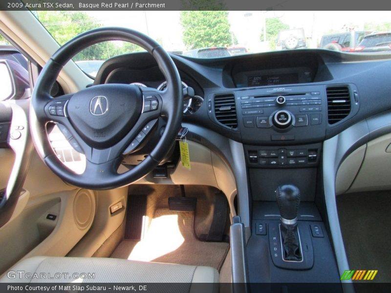 Basque Red Pearl / Parchment 2009 Acura TSX Sedan