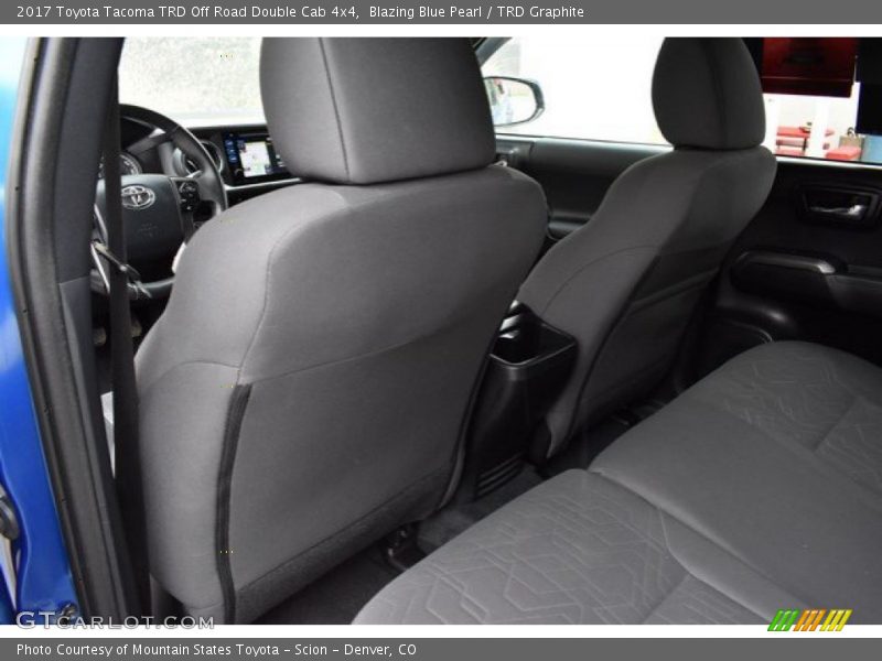 Blazing Blue Pearl / TRD Graphite 2017 Toyota Tacoma TRD Off Road Double Cab 4x4