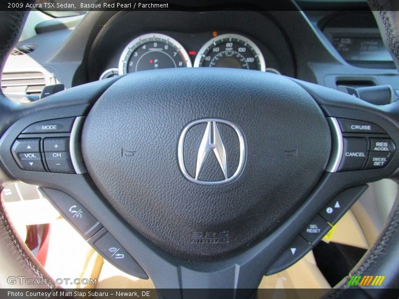 Basque Red Pearl / Parchment 2009 Acura TSX Sedan