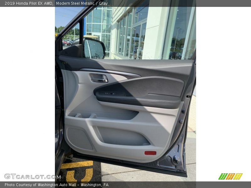 Modern Steel Metallic / Gray 2019 Honda Pilot EX AWD
