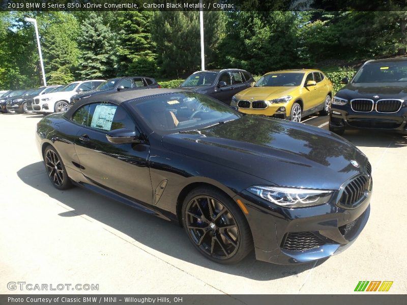 Carbon Black Metallic / Cognac 2019 BMW 8 Series 850i xDrive Convertible