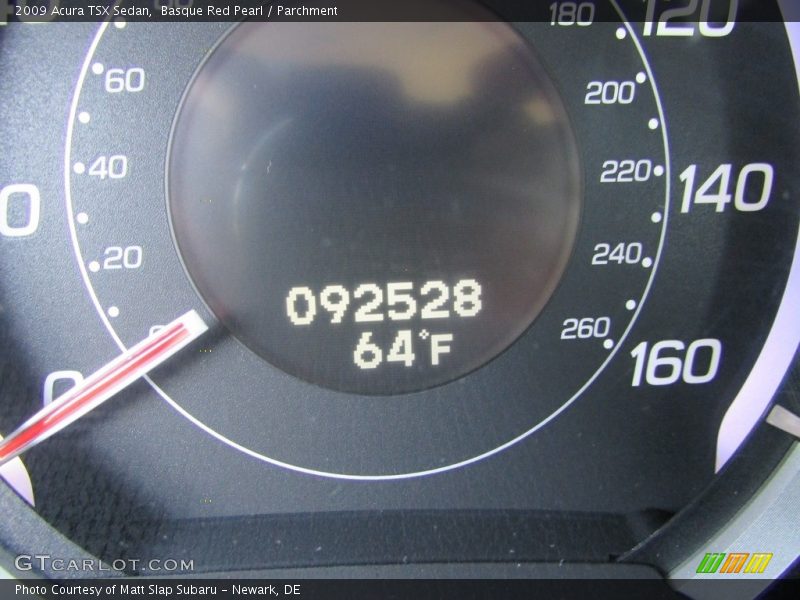 Basque Red Pearl / Parchment 2009 Acura TSX Sedan