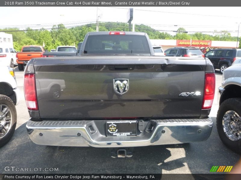 Granite Crystal Metallic / Black/Diesel Gray 2018 Ram 3500 Tradesman Crew Cab 4x4 Dual Rear Wheel