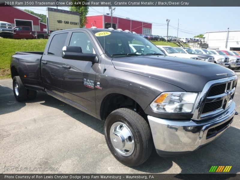Granite Crystal Metallic / Black/Diesel Gray 2018 Ram 3500 Tradesman Crew Cab 4x4 Dual Rear Wheel