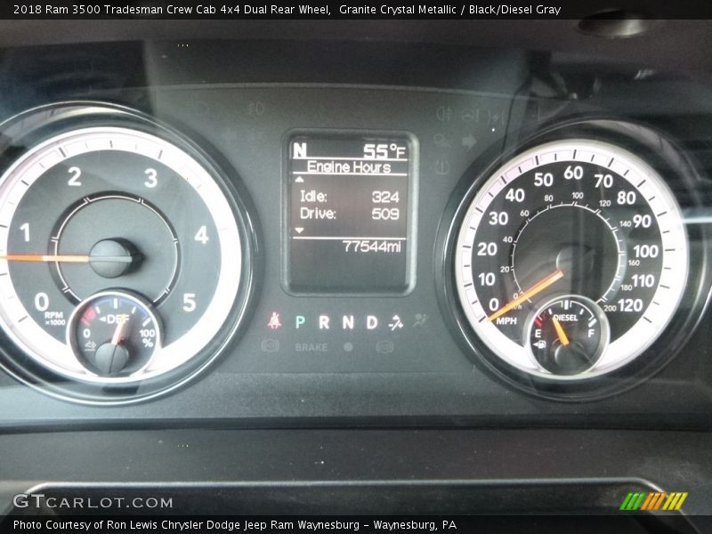 Granite Crystal Metallic / Black/Diesel Gray 2018 Ram 3500 Tradesman Crew Cab 4x4 Dual Rear Wheel