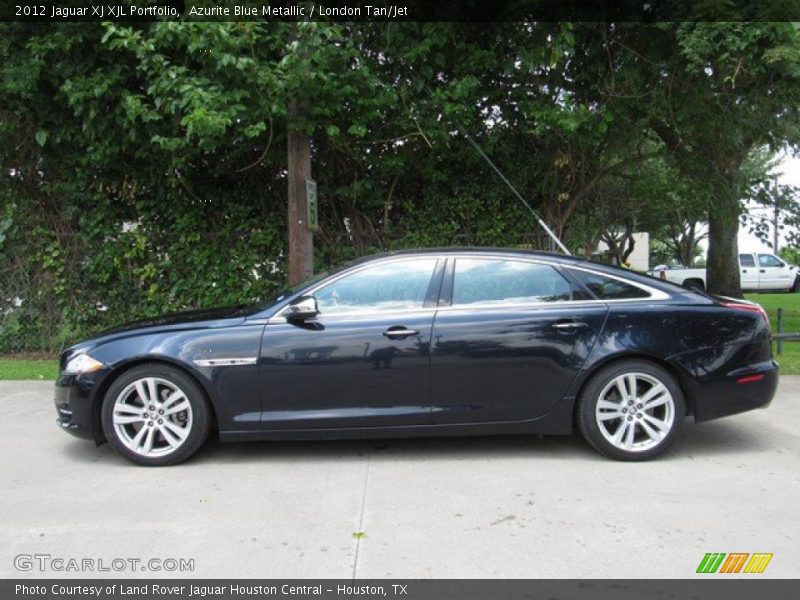 Azurite Blue Metallic / London Tan/Jet 2012 Jaguar XJ XJL Portfolio