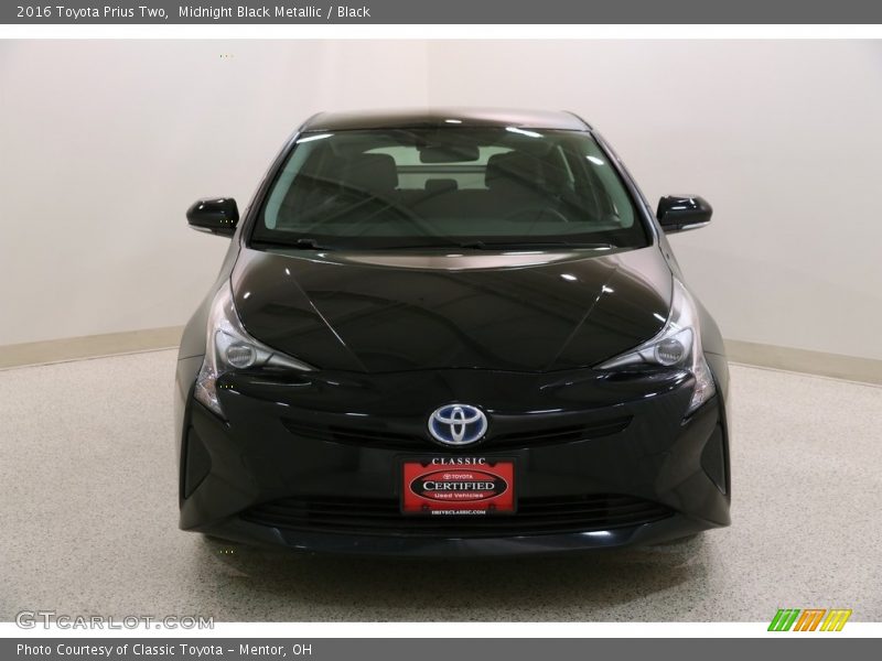 Midnight Black Metallic / Black 2016 Toyota Prius Two