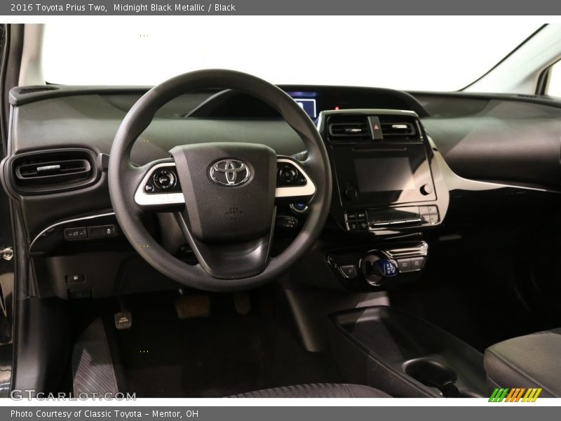 Midnight Black Metallic / Black 2016 Toyota Prius Two