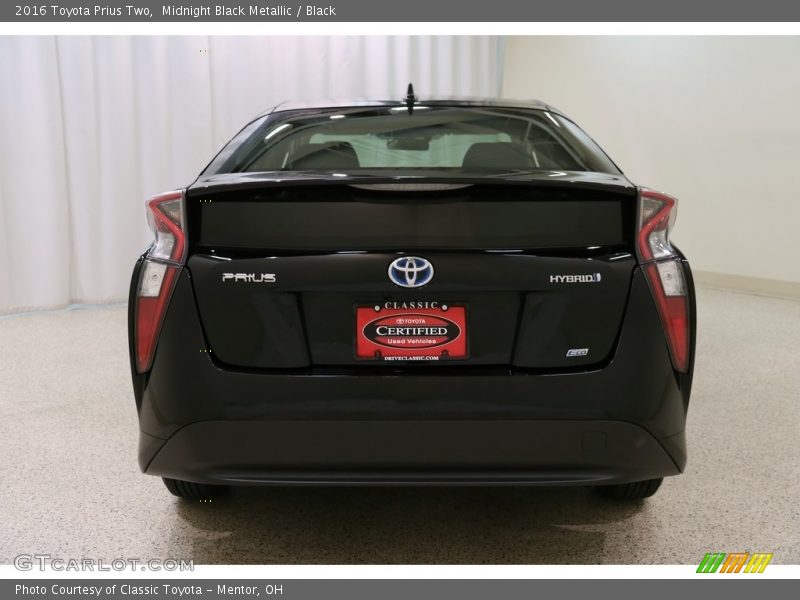 Midnight Black Metallic / Black 2016 Toyota Prius Two