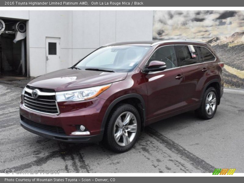 Ooh La La Rouge Mica / Black 2016 Toyota Highlander Limited Platinum AWD