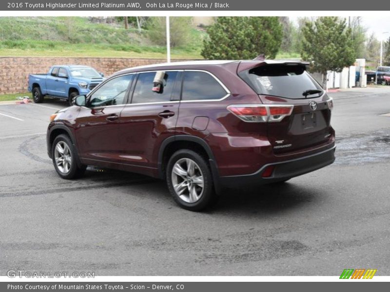 Ooh La La Rouge Mica / Black 2016 Toyota Highlander Limited Platinum AWD